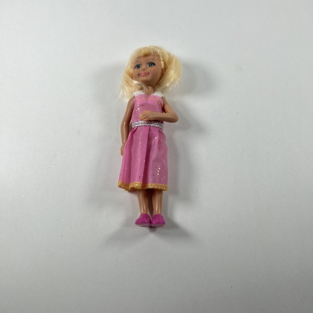 Okk Trading Company Small Blonde Doll With Outfit 5.5 Inches